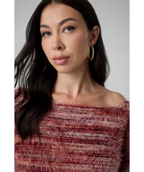 Guess(ゲス)の「JUSTINA Space Dye Top(ニット/セーター・レディース・レッド系その他・MEDIUM/X-SMALL)」の3枚目の写真