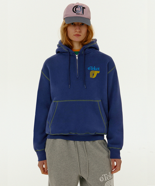 Incur Half Zip Hoodie — худи с половинной молнией, темно-синий
