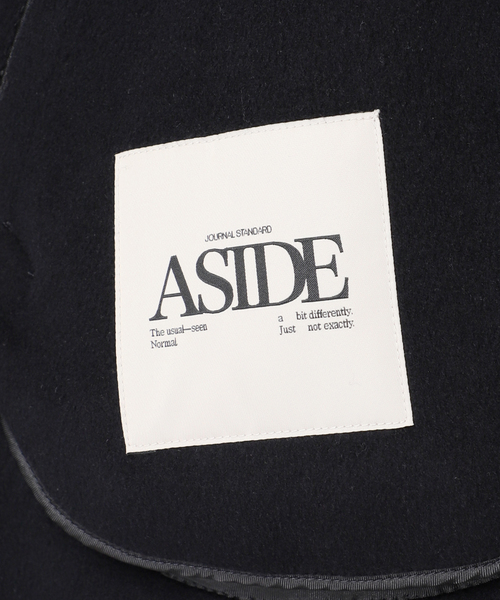 JOURNAL STANDARD(ジャーナルスタンダード)の「【ASIDE】スーパー140ビーバーリバーハイネック コート(その他アウター・レディース・ネイビー/ブラウン・FREE)」の22枚目の写真