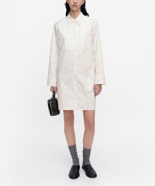 marimekko｜マリメッコのシャツワンピース（花柄・ボタニカル柄）通販