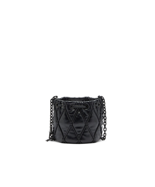 DIESEL(ディーゼル)の「ウィメンズ バケットバッグ S CHARM-D BUCKET S(ショルダーバッグ・レディース・ブラック・UNI)」の2枚目の写真