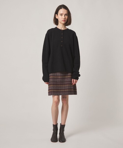 Steven Alan(スティーブンアラン)の「<Steven Alan>チェック ミニ スカート(スカート・レディース・ブラック/ワイン・S/M)」の6枚目の写真