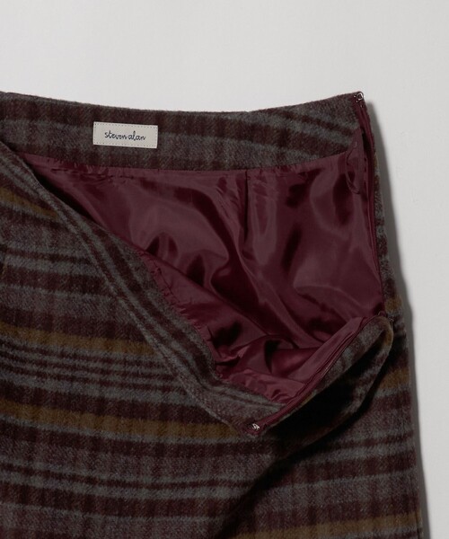 Steven Alan(スティーブンアラン)の「<Steven Alan>チェック ミニ スカート(スカート・レディース・ブラック/ワイン・S/M)」の13枚目の写真