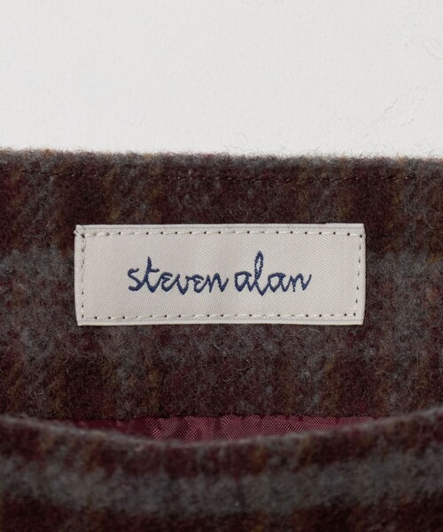 Steven Alan(スティーブンアラン)の「<Steven Alan>チェック ミニ スカート(スカート・レディース・ブラック/ワイン・S/M)」の19枚目の写真