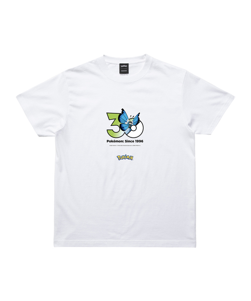 ZOZOSPOT(ゾゾスポット)の「Pokemon 30th Anniversary 1025 T-shirt 「ビビヨン(マリンのもよう)」(Tシャツ/カットソー・レディース・ホワイト・SMALL/MEDIUM/LARGE/X-LARGE/XX-LARGE/XXX-LARGE/100cm/110cm/120cm/130cm/140cm/150cm/160cm)」の1枚目の写真
