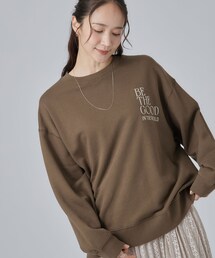 【体型カバー/洗濯機可】ゆるシルエットスウェット