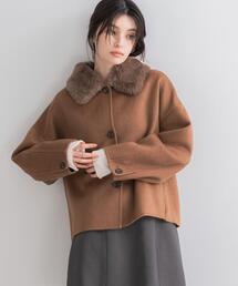 URBAN RESEARCH ROSSO WOMEN（アーバンリサーチ　ロッソ）の「『WEB/一部店舗限定』2wayファーカラーリバーショートコート（その他アウター）」
