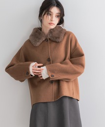 『WEB限定』2wayファーカラーリバーショートコート