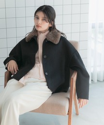 『WEB限定』2wayファーカラーリバーショートコート