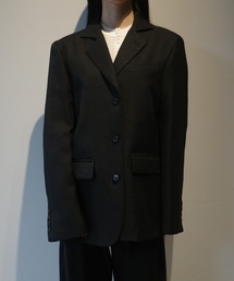 CLANE HERRINGBONE TAILORED JACKET