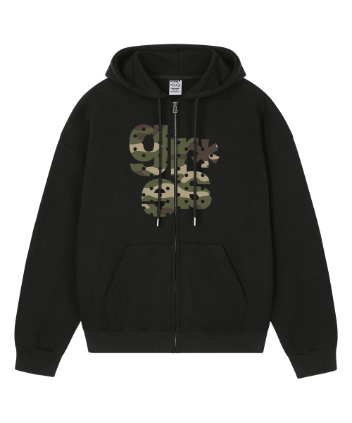 GRAVER（グレーバー）の「[UNISEX]GRAE-S CAMO_ジップアップパーカー_White（パーカー・レディース・ホワイト・MEDIUM/LARGE）」の8枚目の写真