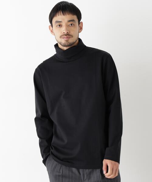 NANO universe(ナノユニバース)の「ジャケT(R) プレミアム タートルネック 長袖(Tシャツ/カットソー・メンズ・ホワイト/ブラック/モカ・M/S/L/XL)」の16枚目の写真