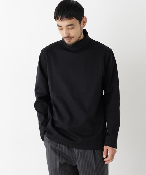 NANO universe(ナノユニバース)の「ジャケT(R) プレミアム タートルネック 長袖(Tシャツ/カットソー・メンズ・ホワイト/ブラック/モカ・M/S/L/XL)」の17枚目の写真