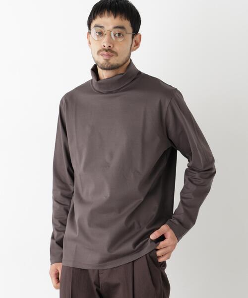NANO universe(ナノユニバース)の「ジャケT(R) プレミアム タートルネック 長袖(Tシャツ/カットソー・メンズ・ホワイト/ブラック/モカ・M/S/L/XL)」の9枚目の写真