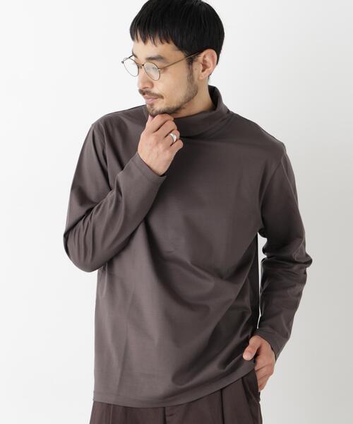 NANO universe(ナノユニバース)の「ジャケT(R) プレミアム タートルネック 長袖(Tシャツ/カットソー・メンズ・ホワイト/ブラック/モカ・M/S/L/XL)」の10枚目の写真