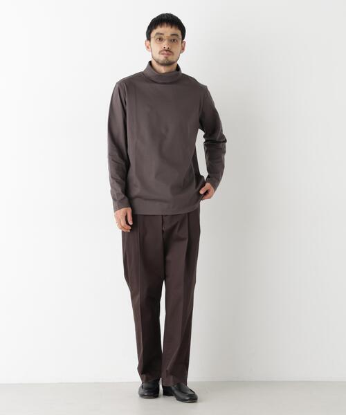 NANO universe(ナノユニバース)の「ジャケT(R) プレミアム タートルネック 長袖(Tシャツ/カットソー・メンズ・ホワイト/ブラック/モカ・M/S/L/XL)」の13枚目の写真