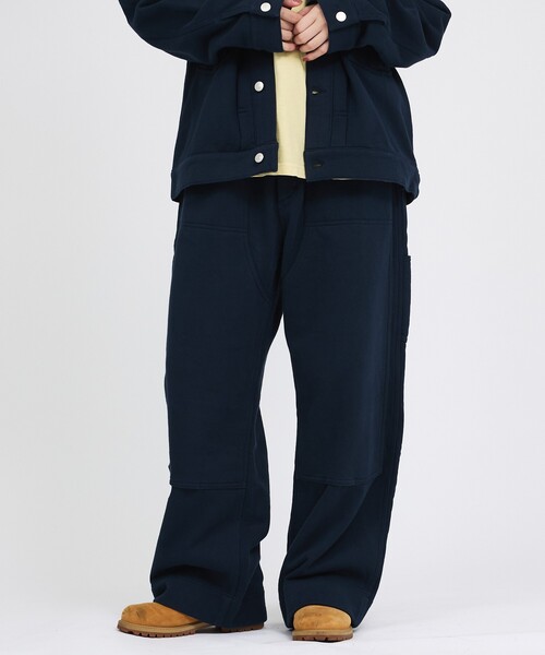 Russell Athletic(ラッセルアスレティック)の「限定商品【RUSSELL × BerBerJin /ラッセル × ベルベルジン】Pro Cotton Loopback Terry Sweat Double Knee Sweat /ダブルニースウェットパンツ(スウェットパンツ・メンズ・ブラック/グレー/ネイビー・XL/L/M)」の3枚目の写真