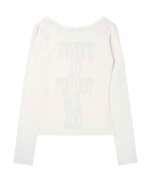 FANCY CLUB(ファンシークラブ)の「A'GEM/9 × .kom 『FANCY CLUB/ファンシークラブ』 TOO HOT LONG SLEEVE/TOOHOT ロングスリーブカットソー(Tシャツ/カットソー・レディース・ブラック/ホワイト・FREE)」の20枚目の写真