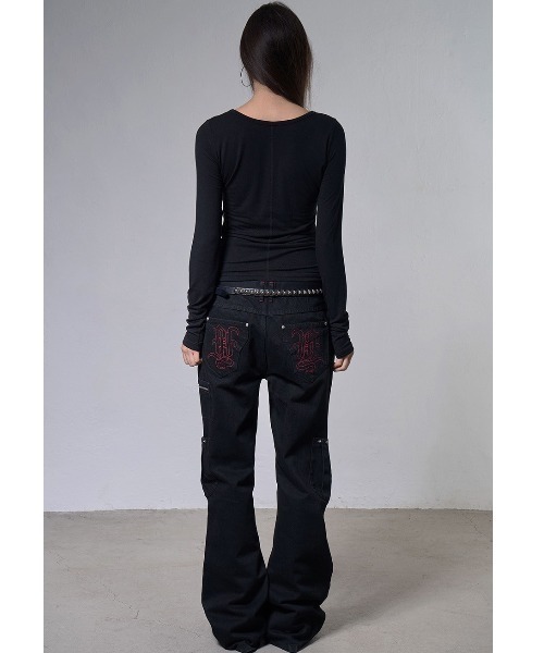 FANCY CLUB(ファンシークラブ)の「A'GEM/9 × .kom 『FANCY CLUB/ファンシークラブ』 TOO HOT LONG SLEEVE/TOOHOT ロングスリーブカットソー(Tシャツ/カットソー・レディース・ブラック/ホワイト・FREE)」の7枚目の写真