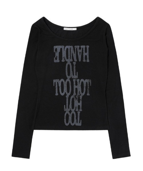 FANCY CLUB(ファンシークラブ)の「A'GEM/9 × .kom 『FANCY CLUB/ファンシークラブ』 TOO HOT LONG SLEEVE/TOOHOT ロングスリーブカットソー(Tシャツ/カットソー・レディース・ブラック/ホワイト・FREE)」の14枚目の写真