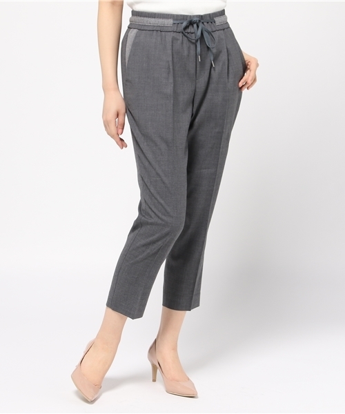 WRAPINKNOT（ラッピンノット）の「リラックス テーパード パンツ（スラックス・レディース・ブラック/ネイビー/グレー・1/0）」の2枚目の写真