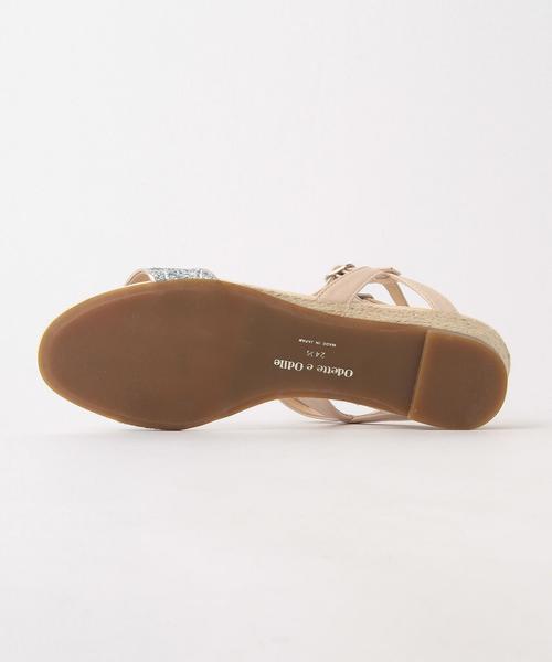 ODETTE E ODILE（オデットエオディール）の「OFD ダブルストラップジュートウェッジ サンダル30（サンダル・レディース・ケリー/ロイヤルブルー/ブラック/その他1・23cm/24.5cm/23.5cm/22.5cm/22cm/24cm）」の8枚目の写真