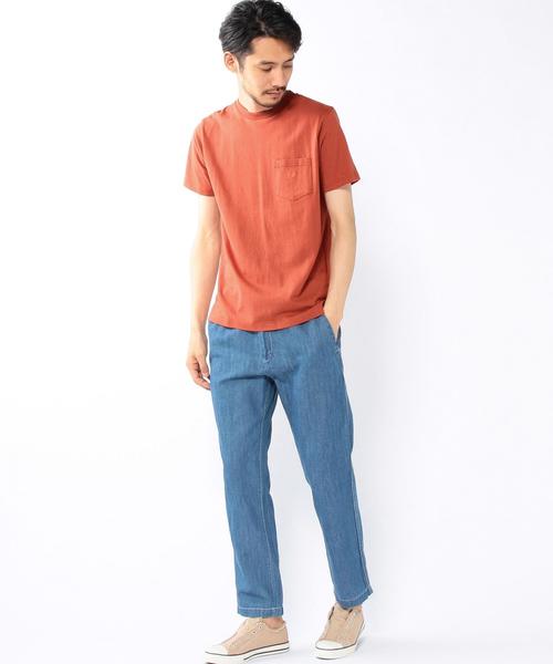 coen（コーエン）の「USAコットンクルーネックポケットTシャツ2016FW●（Tシャツ/カットソー・メンズ・ホワイト/ベージュ/レッド/コバルトブルー・SMALL/LARGE/MEDIUM/X-LARGE）」の8枚目の写真