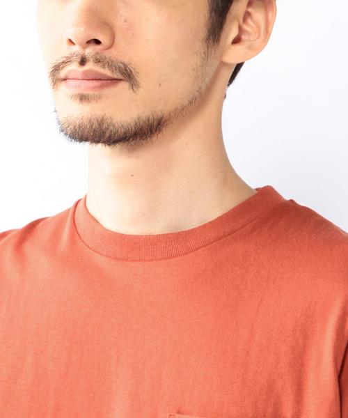 coen（コーエン）の「USAコットンクルーネックポケットTシャツ2016FW●（Tシャツ/カットソー・メンズ・ホワイト/ベージュ/レッド/コバルトブルー・SMALL/LARGE/MEDIUM/X-LARGE）」の9枚目の写真