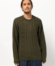 VIBGYOR | VIBGYOR Select／総ケーブルクルーネックセーター(ニット/セーター)