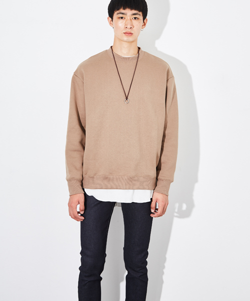 STUDIOUS（ステュディオス）の「ドロップショルダースウェット（スウェット・メンズ・ブラック/ベージュ/ワイン/ピンク/ブルー・1/3/2）」の21枚目の写真