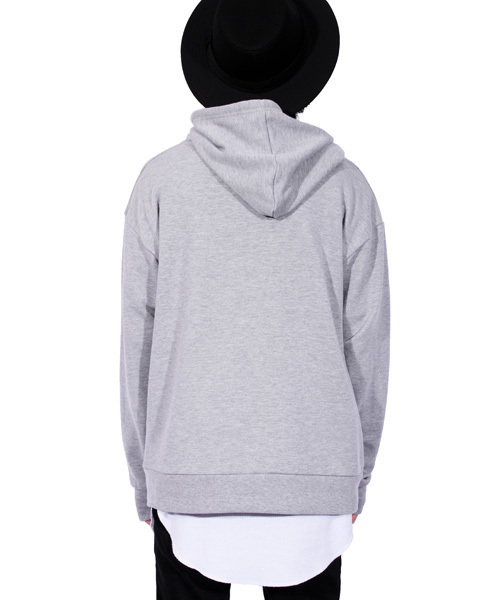 8(eight)(エイト)の「ダメージ加工プルオーバーパーカー スウェット(パーカー・メンズ・カーキ/ブラック/ホワイト/グレー・LARGE/MEDIUM)」の21枚目の写真