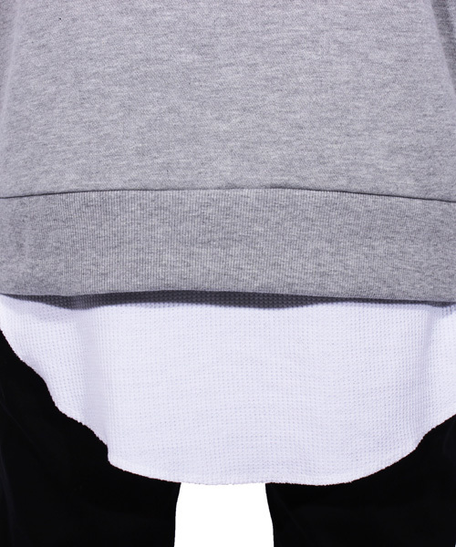 8(eight)(エイト)の「ダメージ加工プルオーバーパーカー スウェット(パーカー・メンズ・カーキ/ブラック/ホワイト/グレー・LARGE/MEDIUM)」の20枚目の写真