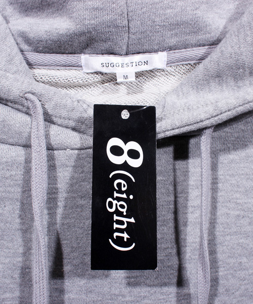 8(eight)(エイト)の「ダメージ加工プルオーバーパーカー スウェット(パーカー・メンズ・カーキ/ブラック/ホワイト/グレー・LARGE/MEDIUM)」の10枚目の写真