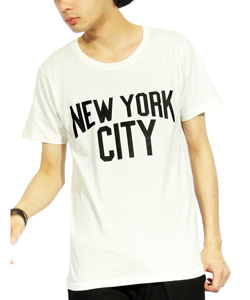 ８(eight)（エイト）の「NEWYORK CITY 半袖 Ｔシャツ（Tシャツ/カットソー・メンズ・ホワイト/ネイビー/ブラック・MEDIUM/LARGE）」の2枚目の写真