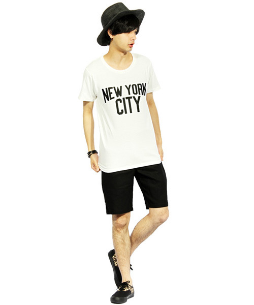 ８(eight)（エイト）の「NEWYORK CITY 半袖 Ｔシャツ（Tシャツ/カットソー・メンズ・ホワイト/ネイビー/ブラック・MEDIUM/LARGE）」の4枚目の写真