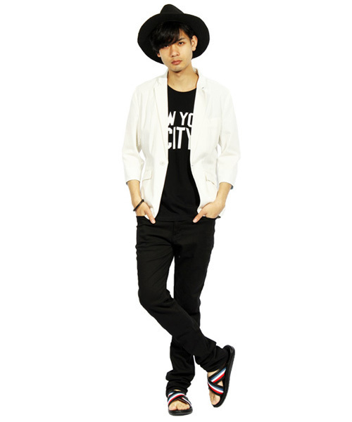 ８(eight)（エイト）の「NEWYORK CITY 半袖 Ｔシャツ（Tシャツ/カットソー・メンズ・ホワイト/ネイビー/ブラック・MEDIUM/LARGE）」の5枚目の写真