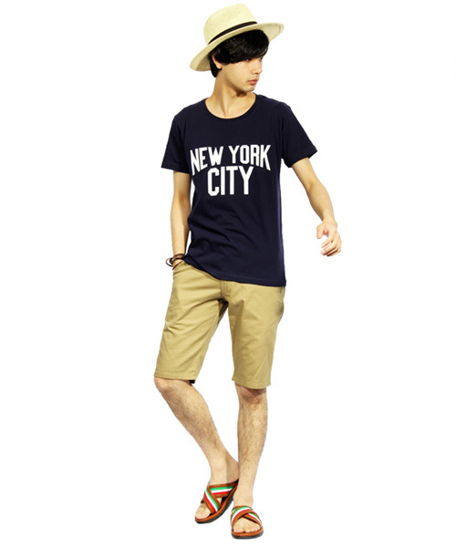 ８(eight)（エイト）の「NEWYORK CITY 半袖 Ｔシャツ（Tシャツ/カットソー・メンズ・ホワイト/ネイビー/ブラック・MEDIUM/LARGE）」の6枚目の写真