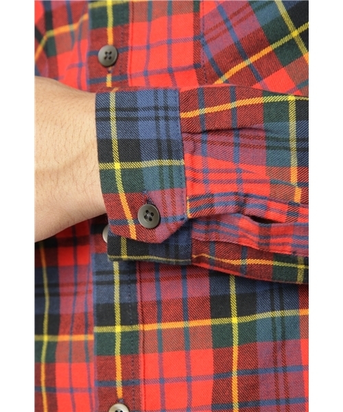 R.NEWBOLD（アールニューボールド）の「FLANNEL SHIRT/CHECK/LS/205630（シャツ/ブラウス・メンズ・グレー/レッド・MEDIUM/LARGE/X-LARGE）」の7枚目の写真
