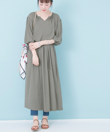 URBAN RESEARCH |  UR ギャザーロングワンピース　(ワンピース)