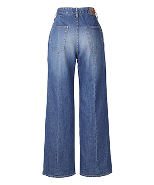 HYSTERIC GLAMOUR(ヒステリックグラマー)の「ISKOデニムハイライズワイドPT(デニムパンツ・レディース・インディゴブルー・24inch/25inch/26inch/27inch/28inch)」の4枚目の写真