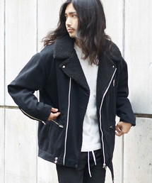 AMERICAN RAG CIE | デニムボアライダース(ライダースジャケット)