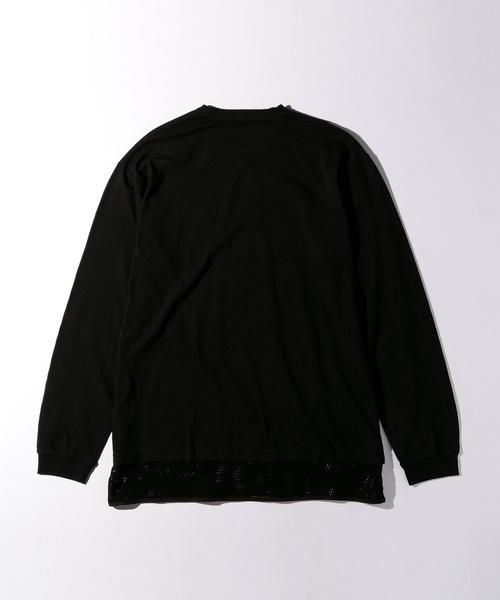 ETHOS（エトス）の「＜ETHOS＞ COCOA LONG SLEEVE T-shirt/Tシャツ ◆（Tシャツ/カットソー・メンズ・ホワイト/ブラック・MEDIUM/LARGE）」の3枚目の写真