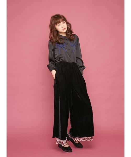 merry jenny（メリージェニー）の「ラフリボンブラウス（シャツ/ブラウス・レディース・ブラック/レッド/ピンク・FREE）」の13枚目の写真