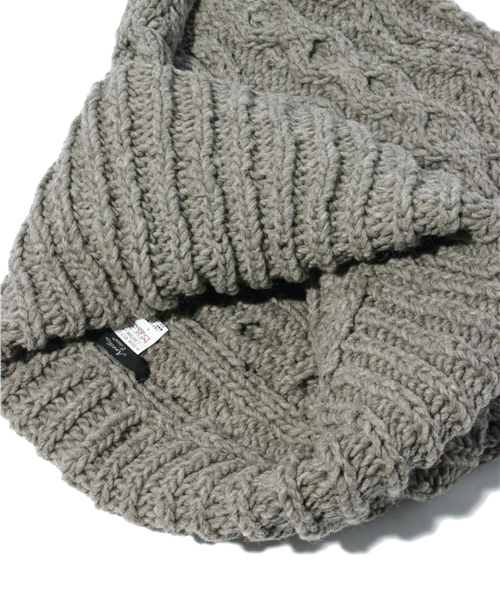 Another Edition(アナザーエディション)の「AE Roving Hand ケープ(ストール/ショール・レディース・グレー/ダークグレー/ベージュ・フリー)」の5枚目の写真