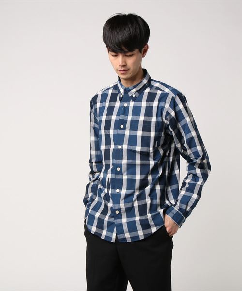 Columbia（コロンビア）の「サハレバジンロングスリーブシャツ（シャツ/ブラウス・メンズ・レッド/ネイビー・MEDIUM/SMALL/LARGE/X-LARGE）」の2枚目の写真