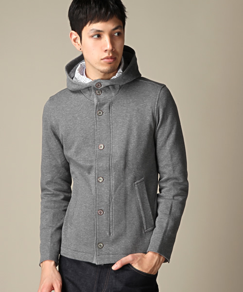 BEAUTY&YOUTH UNITED ARROWS（ビューティーアンドユースユナイテッドアローズ）の「BY ∴ カット レイズドネック フーデッド ブルゾン◆ §2（ブルゾン・メンズ・グレー/ケリー/ネイビー・SMALL/MEDIUM/LARGE/X-LARGE）」の7枚目の写真