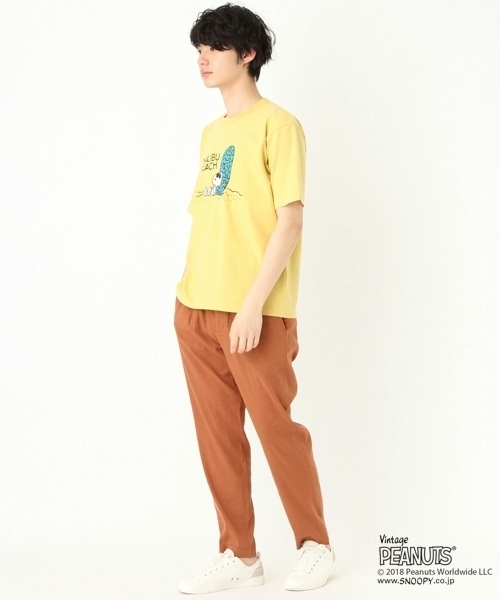 niko and...（ニコアンド）の「ピーナッツプリントTシャツ【niko and ...】（Tシャツ/カットソー・メンズ・ネイビー/グレー/オフホワイト/イエロー・MEDIUM/LARGE）」の8枚目の写真