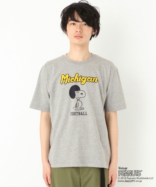 niko and...（ニコアンド）の「ピーナッツプリントTシャツ【niko and ...】（Tシャツ/カットソー・メンズ・ネイビー/グレー/オフホワイト/イエロー・MEDIUM/LARGE）」の10枚目の写真