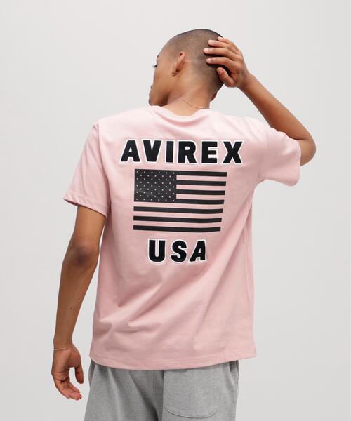 AVIREX(アヴィレックス)の「《WEB&DEPOT限定》STAR SPANGLED BANNER / 星条旗 半袖 Tシャツ / AVIREX / アヴィレックス(Tシャツ/カットソー・メンズ・レッド/ロイヤルブルー/ブラック系その他/ネイビー/ピンク/ホワイト系2/オリーブ系1・M/F/2XL/XL/L)」の6枚目の写真