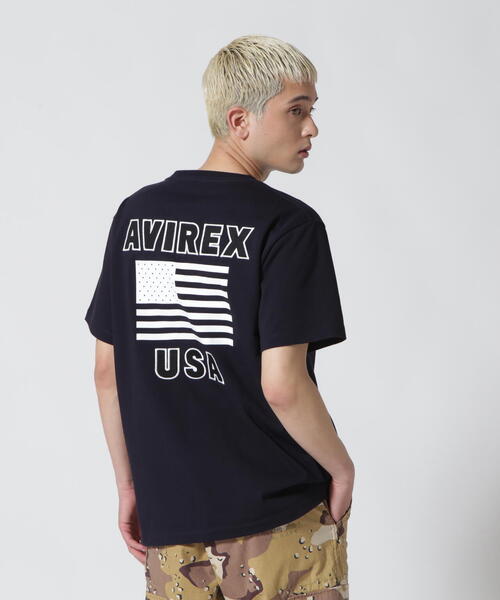 WEB&DEPOT限定》STAR SPANGLED BANNER / 星条旗 半袖 Tシャツ / AVIREX